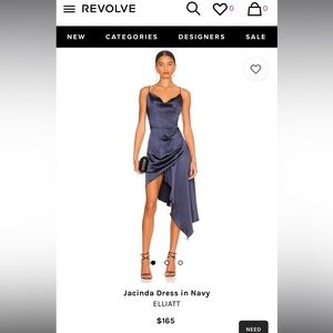 ELLIATT Jacinda Dress in Navy size XS